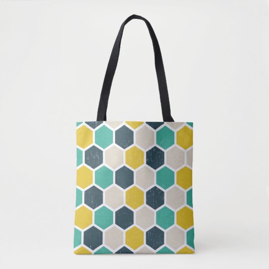 Hexagonal Tote Bag (Voorkant)