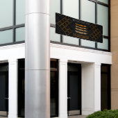 Hexagonale driehoek Meetup Exhibition Achtergrond Spandoek (Buitenkant Gebouw)