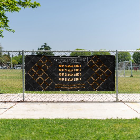 Hexagonale driehoek Meetup Exhibition Achtergrond Spandoek (Insitu)