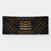 Hexagonale driehoek Meetup Exhibition Achtergrond Spandoek (Horizontaal)