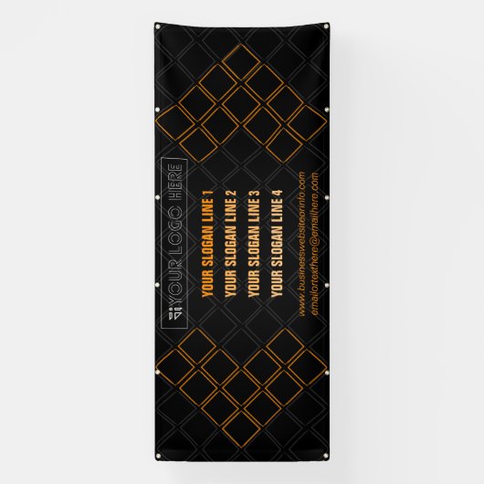 Hexagonale driehoek Meetup Exhibition Achtergrond Spandoek (Verticaal)