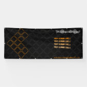 Hexagonale driehoek meetup photobooth achtergrond spandoek (Horizontaal)