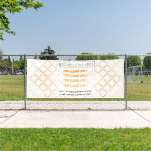 Hexagonale driehoek zakelijke tentoonstelling acht spandoek