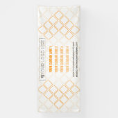 Hexagonale driehoek zakelijke tentoonstelling acht spandoek (Verticaal)