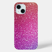 Hexagonale glitter regenbooggradiënt Case-Mate iPhone case (Achterkant)