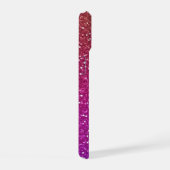 Hexagonale glitter regenbooggradiënt iPhone 15 case (Rechterkant)