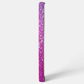 Hexagonale glitter regenbooggradiënt samsung galaxy hoesje (Linkerkant)