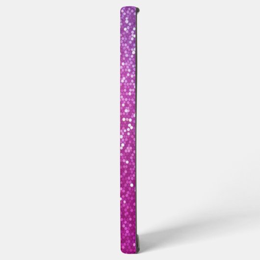 Hexagonale glitter regenbooggradiënt samsung galaxy hoesje (Linkerkant)