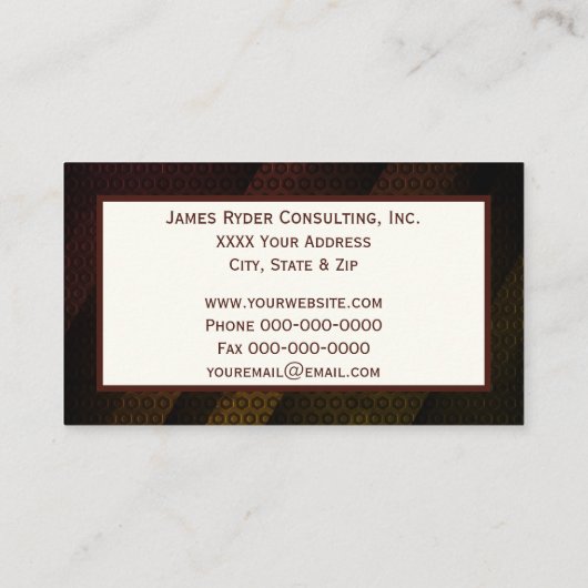 Hexagonale textuur met aangepaste Logo Visitekaartje (Achterkant)