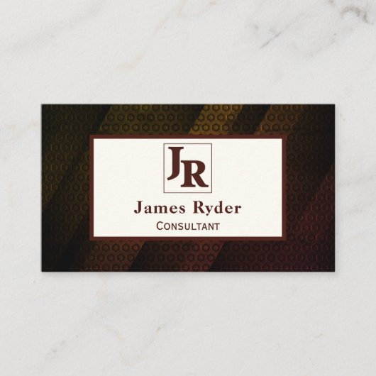 Hexagonale textuur met aangepaste Logo Visitekaartje (Voorkant)