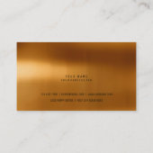 Hexagone Gold Metallic Steel Marble White Grey Visitekaartje (Achterkant)