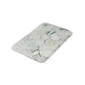 Hexagone Mint Green Aqua Marble Metallic Badmat (Gekanteld)