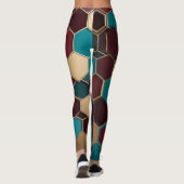 Hexagonpatroon Leggings (Achterkant)