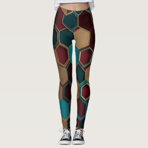 Hexagonpatroon Leggings