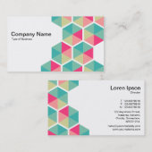 Hexagons 02 visitekaartje (Voorkant / Achterkant)