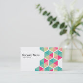 Hexagons 02 visitekaartje (Staand voorkant)