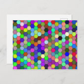 Hexagons Briefkaart (Voorkant / Achterkant)