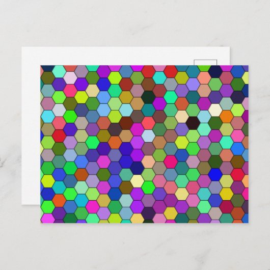 Hexagons Briefkaart (Voorkant / Achterkant)