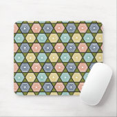 Hexagons en driehoeken muismat (Met muis)