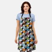 Hexagons en Starbursts Apron Schort (Gedragen)