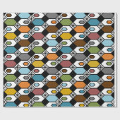 Hexagons en Starbursts Cadeaupapier (Vlak)