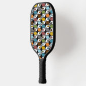 Hexagons en Starbursts Pickleball Paddle (Links)