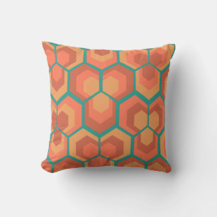 Hexagons Flowers Kussen