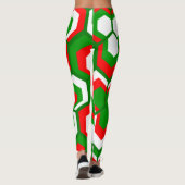 Hexagons Flowers Leggings (Achterkant)