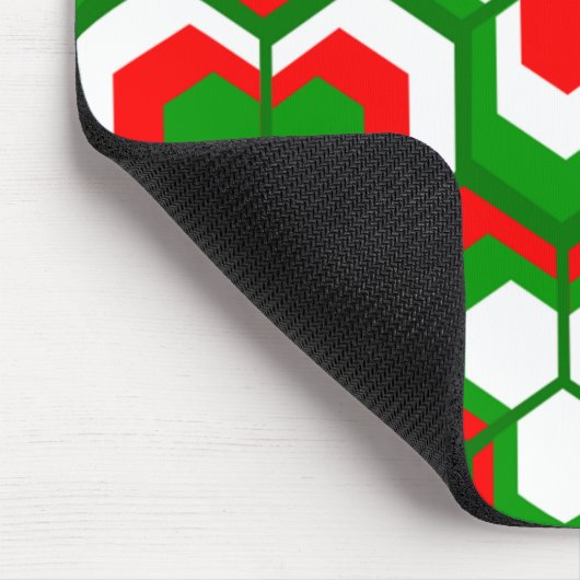 Hexagons Flowers Muismat (Hoek)