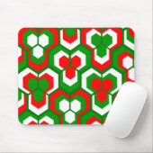 Hexagons Flowers Muismat (Met muis)