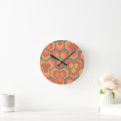 Hexagons Flowers Ronde Klok (Huis)