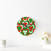 Hexagons Flowers Ronde Klok (Huis)
