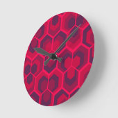 Hexagons Flowers Ronde Klok (Hoek)