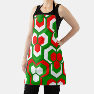 Hexagons Flowers Schort