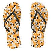 Hexagons met schattige honingbijen teenslippers (Voetbed)