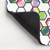 Hexagons met schroefdraad muismat (Hoek)