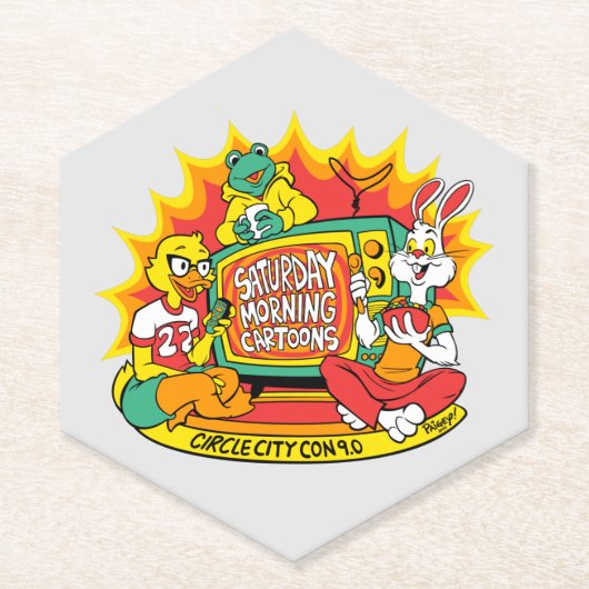 Hexagons zijn de sterkste vorm kartonnen onderzetters (Voorkant)