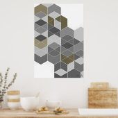 Hexagons zijn versleten poster (Keuken)