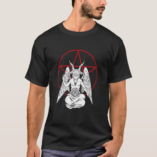 Hexagram Baphomet T-shirt (Voorkant)