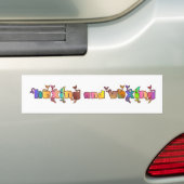 Hexen en treiteren bumpersticker (Op auto)