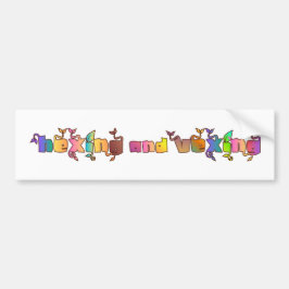Hexen en treiteren bumpersticker