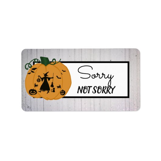 Hexenkürbis Etiket (Voorkant)