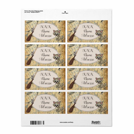 Hexenmäßig Etiket (Full Sheet)