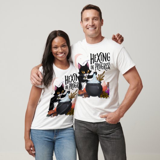 Hexing In Progress T-shirt voor katten – Witchy Bl (Unisex)