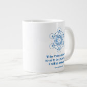 Hexnet waarheid jumbo mok (Voorkant rechts)