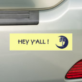 Hey, allemaal! South Carolina Palmetto-Bumperstick Bumpersticker (Op auto)