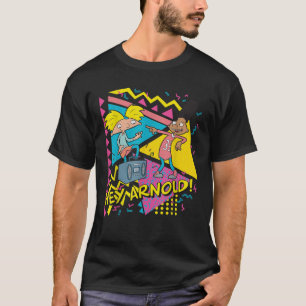Hey Arnold 90 s Party Poster T-shirt