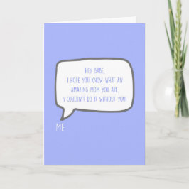 Hey Babe, je bent de beste partner Moederdag Kaart