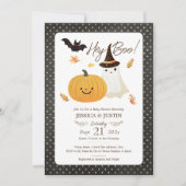 Hey Baby Boo Herfst Halloween Baby shower Kaart (Voorkant)