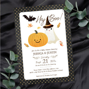 Hey Baby Boo Herfst Halloween Baby shower Kaart